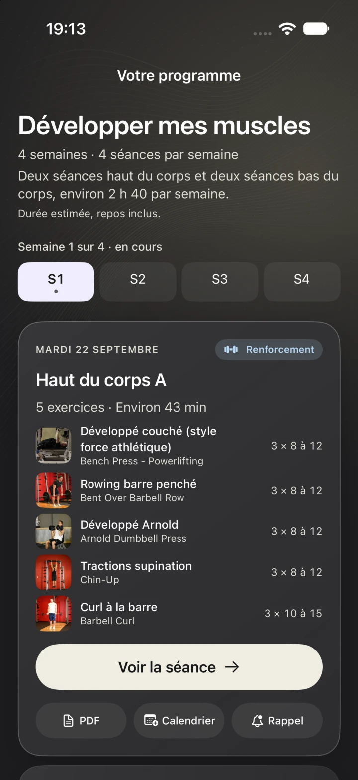 Un programme de démonstration dans Bloom